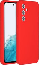 Accezz Hoesje Geschikt voor Samsung Galaxy A54 (5G) Hoesje Siliconen - Accezz Liquid Silicone Backcover - Rood