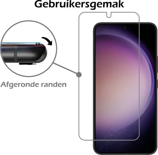 Samsung S23 Plus Case Bookcase Flip Case Book Cover With 2x Screen Protector Samsung Galaxy S23 Plus Case Book Case - Violet