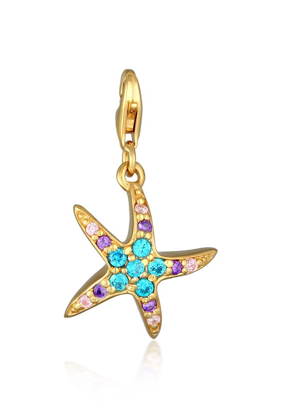 Nenalina Women's Charm Pendentif étoile de mer Charm pour femme avec cristaux de zircone en argent sterling 925