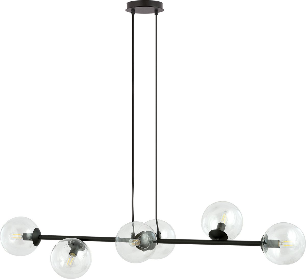 Emibig - Hanglamp Rossi 6 Transparant 110 cm