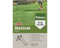 Pokon Graszaad Inzaai - 500gr - Gazonzaad - Geschikt voor 25m² - IJzersterk groen en zelfherstellend gras