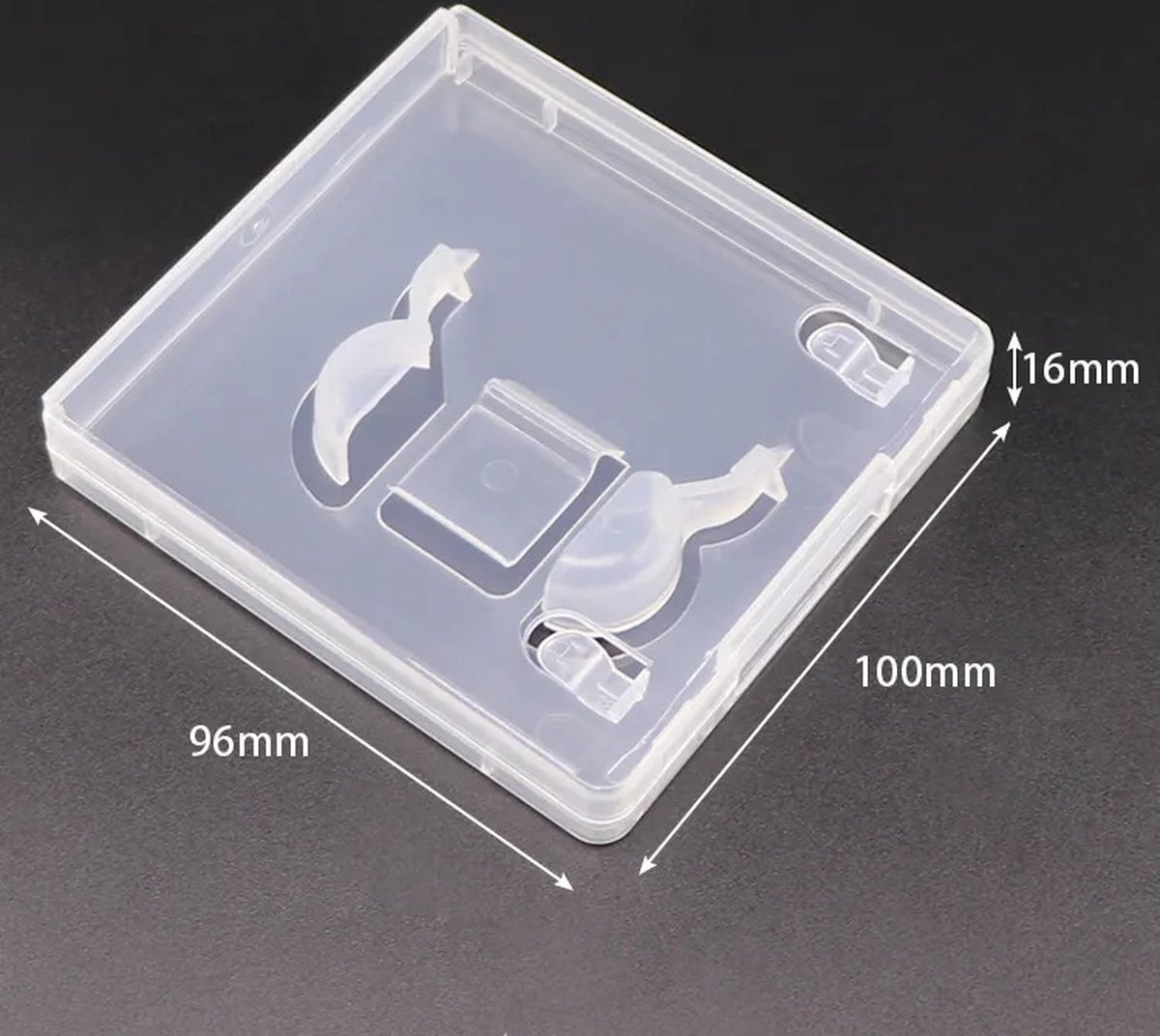 USB case - Hoesje, opbergdoosje voor USB sticks - Stevig, wit, transparant  [5 stuks] | bol.com