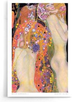 Walljar - Gustav Klimt - Water Serpents II - Muurdecoratie - Poster