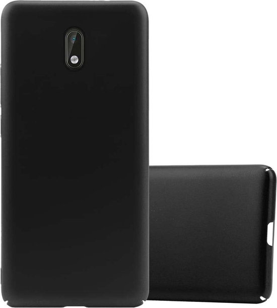 Cadorabo Hoesje geschikt voor Nokia 3 2017 in METAAL ZWART - Hard Case Cover