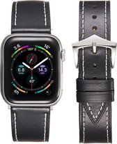 Convient pour bracelet Apple Watch 38 / 40 / 41 mm - Série 1 2 3 4 5 6 7 8 SE - Bracelet de montre Smartwatch iWatch - 38 mm 40 mm 41 mm - Fungus - Cuir PU - Zwart