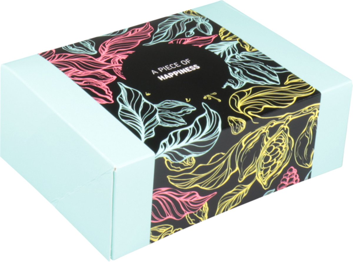 Gebaksdoos | Happiness | karton | 15x11.5x11.5cm | 50 stuks