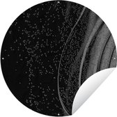 Tuincirkel Close-up abstracte bierfles - zwart wit - 90x90 cm - Ronde Tuinposter - Buiten