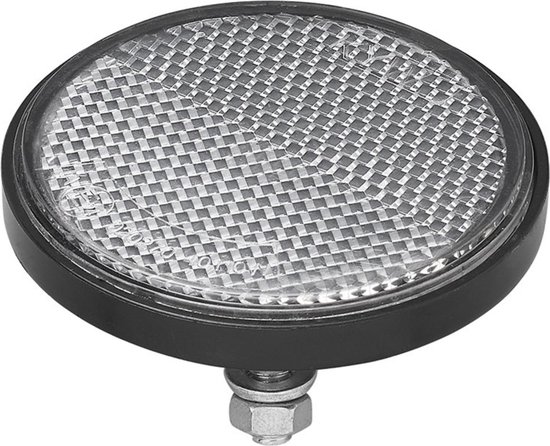 Réflecteur Pro Plus avec boulon et écrou Ø 5 mm - Ø 60 mm - Wit