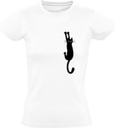 Chat accroche T-shirt femme | chat | animal domestique | drôle