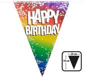 Boland - Folievlaggenlijn 'Happy Birthday' Multi - Regenboog - Regenboog