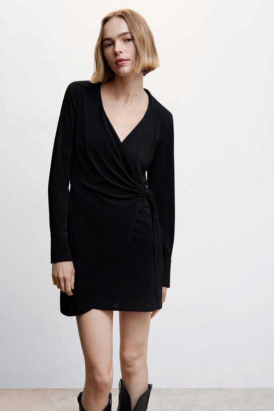 Mango Dress Robe portefeuille courte 47075842 99 Taille femme S bol