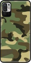 ADEL Siliconen Back Cover Softcase Hoesje Geschikt voor Xiaomi Redmi Note 10 (5G) - Camouflage
