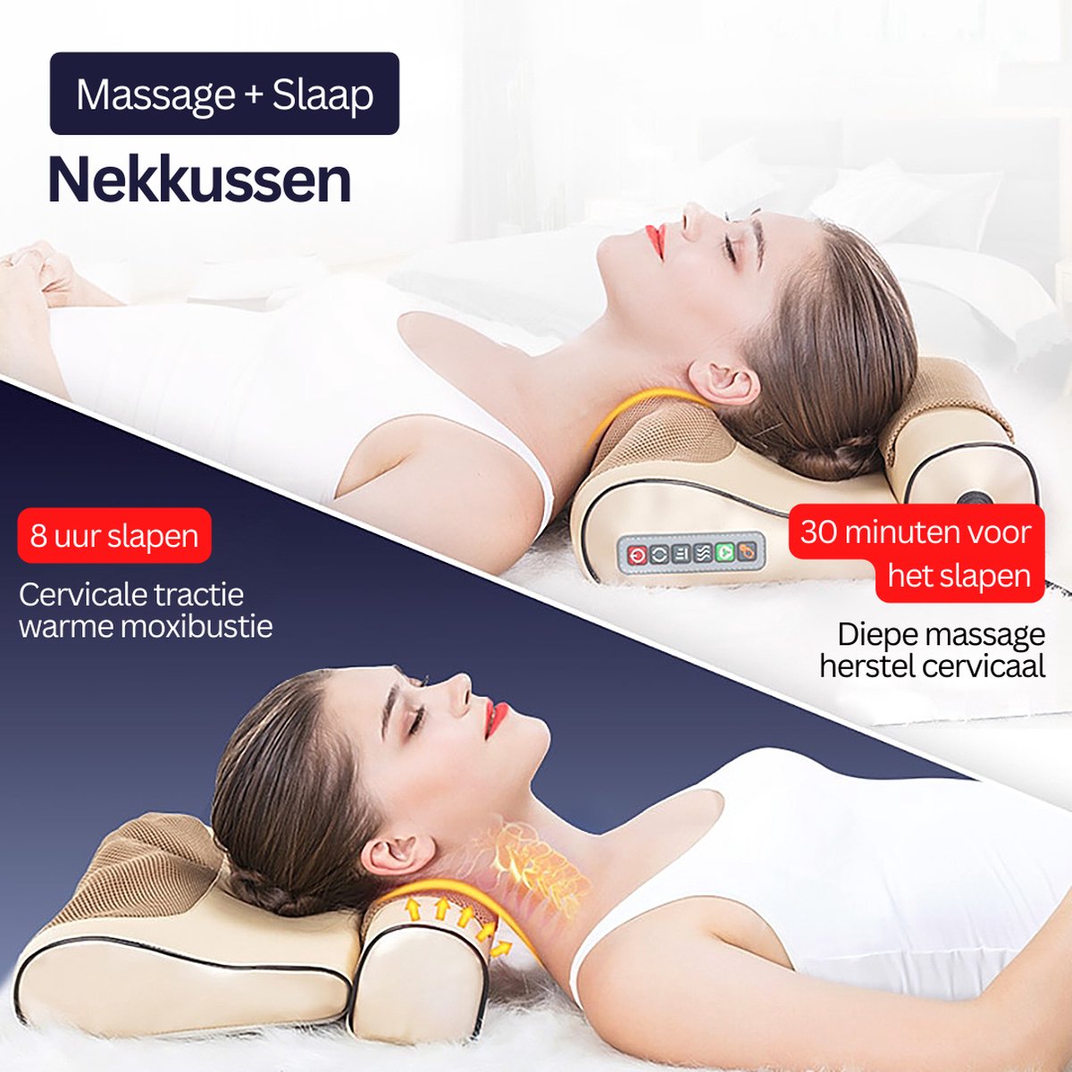 JINKAIRUI – Hals Massage Apparaat – EMS Apparaat Warmte Massage – Led Massager – Hoge Kwaliteit – Professioneel