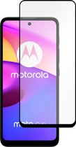 Cazy Screenprotector Motorola Moto E40 Full Cover Tempered Glass - Zwart