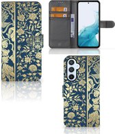 Foto hoesje Geschikt voor Samsung Galaxy A54 5G Telefoon Case Beige Flowers