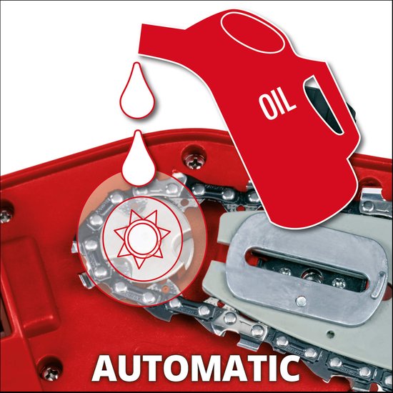 Einhell Elektrische Telescopische Kettingzaag GC-EC 7520 T - 750 W - Zwaardlengte: 20 cm - Max. Zaaglengte: 18 cm - Kettingsnelheid: 11 m/s - Verlengbaar tot 257 cm van Einhell — afbeelding 4