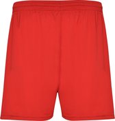 Rode heren sportbroek zonder binnenbroek en elastische band met koord model Calcio maat M