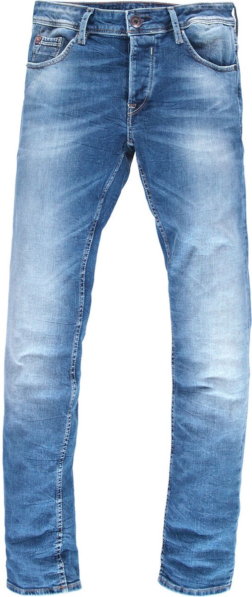 GARCIA Savio Heren Slim Fit Jeans Blauw - Maat W32 X L34 | bol.com
