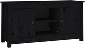 vidaXL - Tv-meubel - 103x36,5x52 - cm - massief - grenenhout - zwart