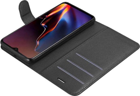Étui Cadorabo pour OnePlus 7 en PHANTOM BLACK - Étui de protection avec fermeture magnétique
