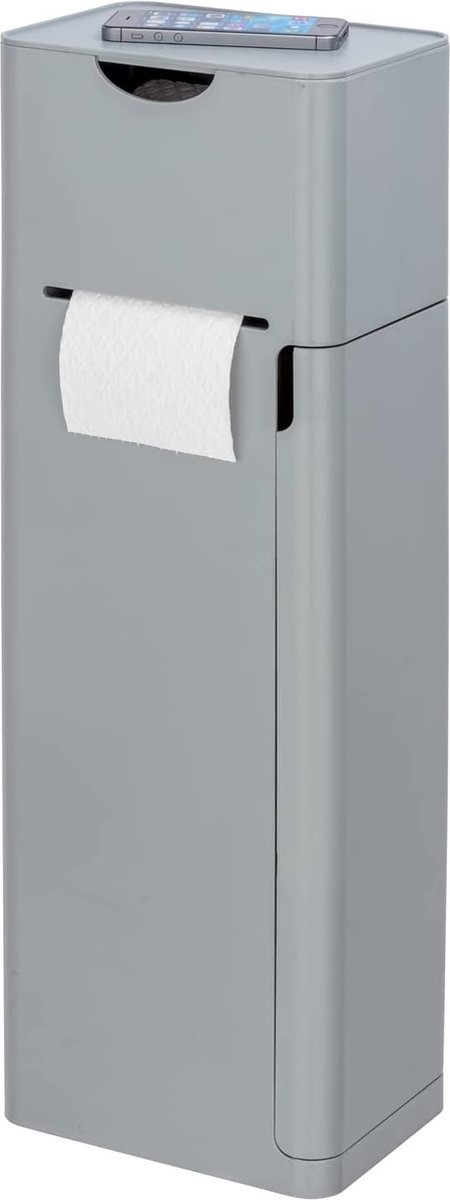 WENKO IMON toiletrol- en toiletborstelhouder, 6in1