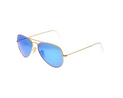 Ray-Ban RB3025 112/17 - Aviator (Flash) - zonnebril - Goud / Blauw Flash - 58mm