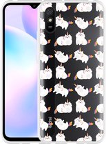 Xiaomi Redmi 9A Hoesje Unicorn Cat - Designed by Cazy