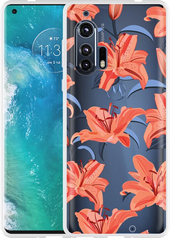 Motorola Edge Plus Hoesje Flowers Designed by Cazy bol