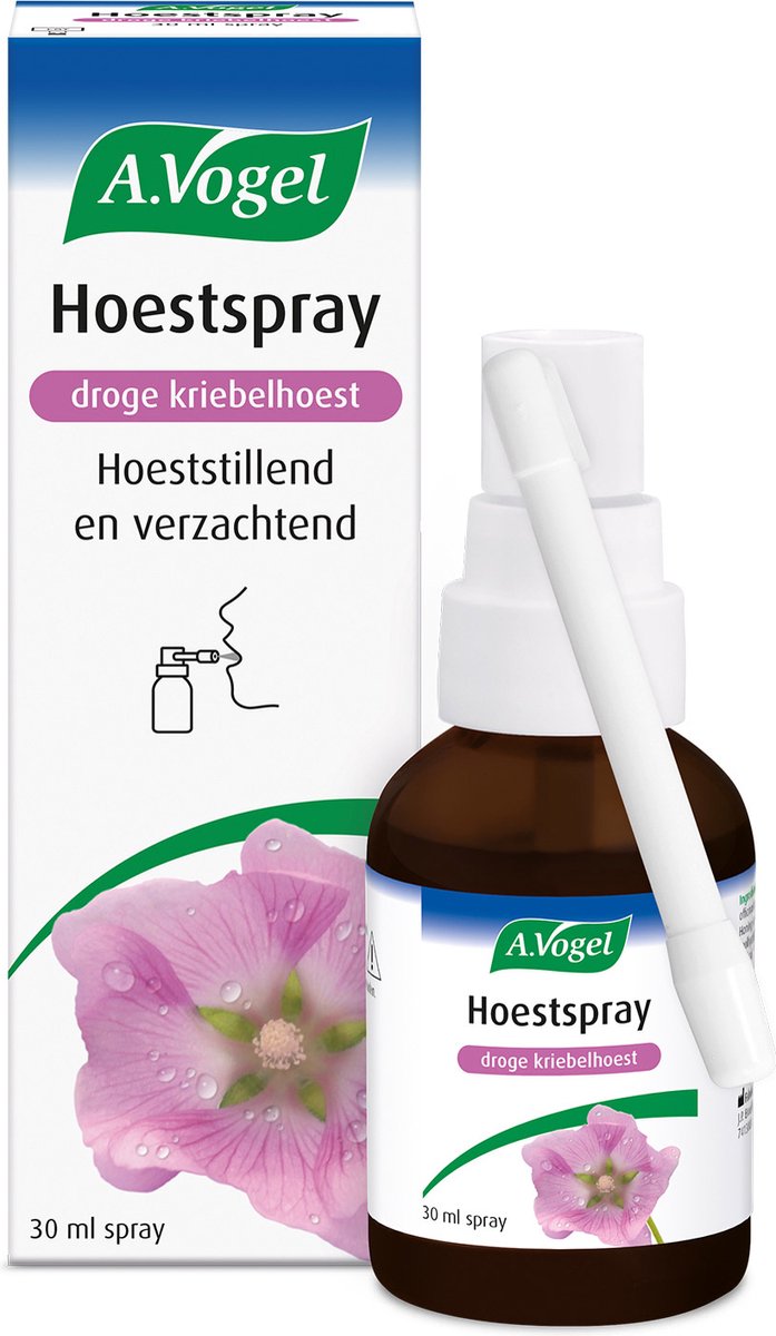 Goedkoopste A.Vogel Hoestspray droge kriebelhoest spray - Hoestspray bij droge en kriebelhoest. Hoeststillend en verzachtend. - 30 ml