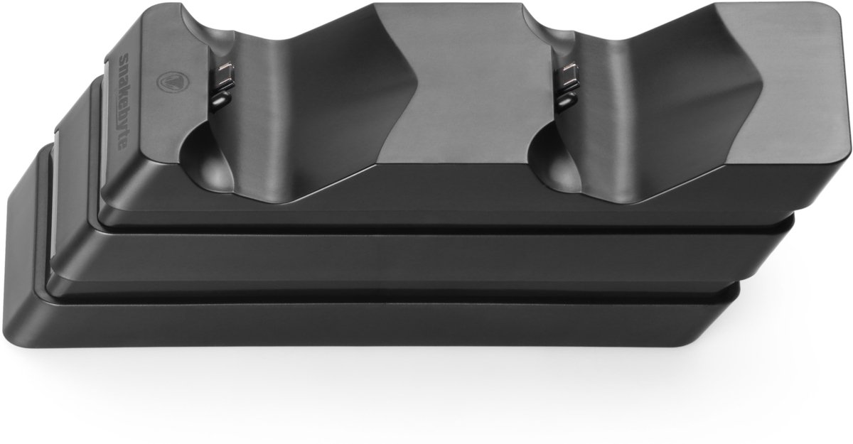 Snakebyte Twin Charge 4 - Oplaadstation - 2 Controllers - PS4 - Zwart