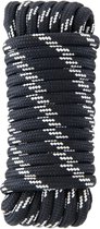 STANDERS - Polypropyleen touw - L.10 m - Ø12 mm - 32 kernstrengen - Draagt tot 300 kg - Resistent - Multifunctioneel - Zwart en wit - Outdoor touw - Kunststof touw - Multifunctioneel touw