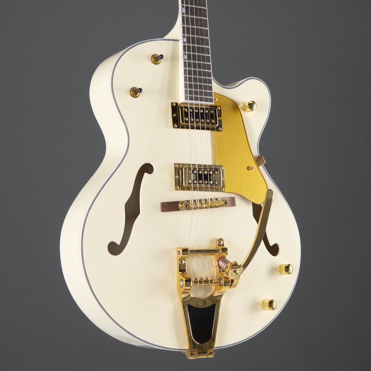 Guitare électrique Semi-acoustique Fame Big Boy Orange - Archtop Style Jazz Avec Corps Hollowbody