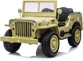 Jeep Dessert, Kinderauto, Willy's jeep 4 wieldrive 3 zitplaatsen en vele opties! | Elektrische Kinderauto | Met afstandsbediening