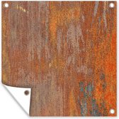 Tuinposters Roest - Geel - Oranje - 50x50 cm - Tuindoek - Buitenposter