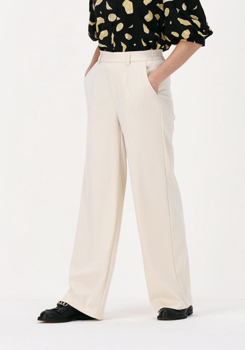 Object OBJLISA WIDE PANT - Broek - moonbeam/crème