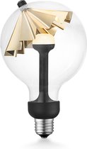 Home Sweet Home - Design LED Lichtbron Move Me - Goud - 12/12/18.6cm - G120 Umbrella LED lamp - Met verstelbare diffuser - Dimbaar - 5W 400lm 2700K - warm wit licht - geschikt voor E27 fitting