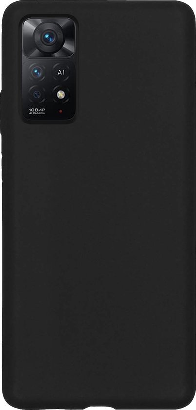 Coque Arrière Xiaomi Redmi Note 11 Siliconen - Coque Xiaomi Redmi Note 11 - Zwart - 2 Pièces