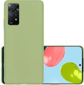 Hoes Geschikt voor Xiaomi Redmi Note 11 Hoesje Cover Siliconen Back Case Hoes - Groen