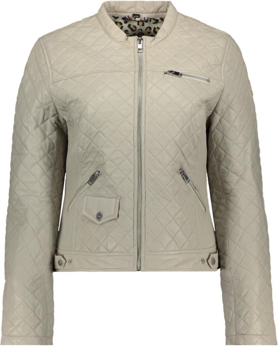 Donders Jas Leather Jacket 57527 Kit 143 Dames Maat - 44