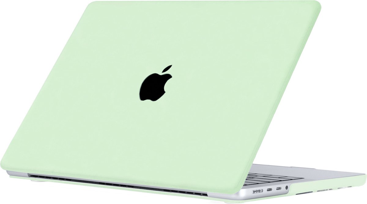 Lunso Geschikt voor MacBook Air 13 inch (2022-2026) cover hoes - case - Candy Honeydew Green