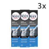 Veet Men - Ontharingscreme - Gevoelige Huid - 200ml x3 - Voordeelverpakking
