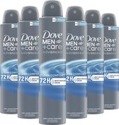 Dove Men+Care Advanced Clean Comfort Anti-Transpirant Deodorant Spray - 6 x 200 ml - Voordeelverpakking