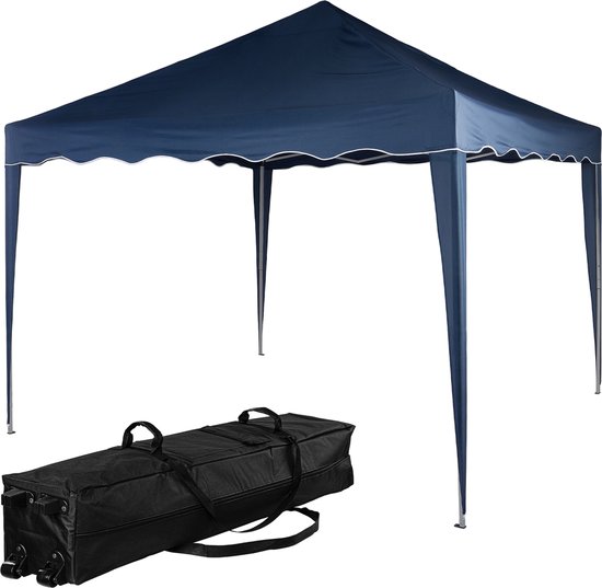 YRHome Paviljoen, 3 x 9 m, partytent, stabiel, waterdicht, winterbestendig, uv-bescherming, tuinpaviljoen, feesttent, biertent, campingtent met zijdelen en ramen, voor tuin en camping, antraciet