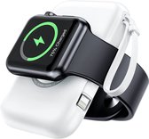 Apple Watch Charger Portable Wireless 5000 Mah Power Bank iWatch Series 8, watch Ultra, Series 7,6,5,4,3,2,1,SE, iPhone 14/14 Pro Max / 13 / 13 pro Max - Wit
