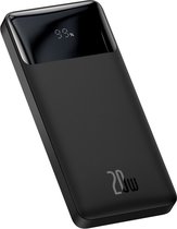 Baseus Bipow 10.000 mAh Powerbank Zwart | Compact Met PD Fast Charge & Digitale Display | 20W USB-C & USB-A | Geschikt voor Samsung, iPhone en smartphones