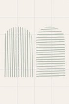 IXXI Striped Arches - Wanddecoratie - Line art - 80 x 120 cm