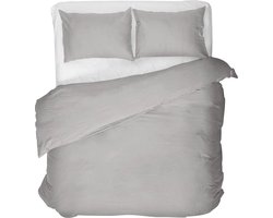 Luxe Egyptische Katoenen Dekbedovertrek Grijs Lits-Jumeaux 240x200/220 cm - Zeer Hoogwaardige Kwaliteit - Super Zacht