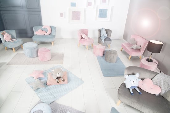 Roba Kinderstoel Lil Sofa Junior 50 Cm Fluweel Blauw van Roba. — afbeelding 2