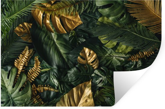 Stickers muraux - Feuilles - Motif - Abstrait - Filles - Enfants - Garçons - 90x60 cm - Feuille adhésive