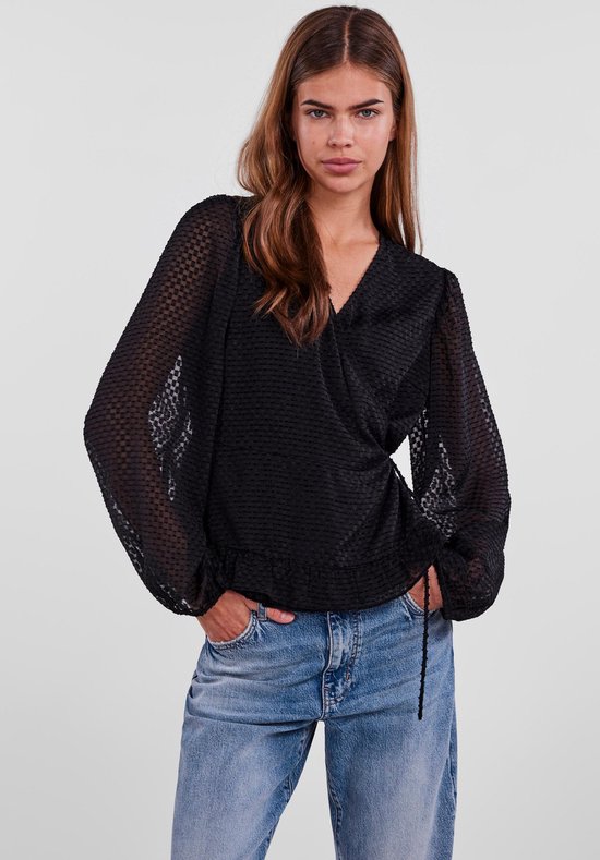 Wrap top dames sales